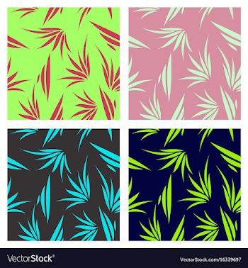 Assembly of patterns in striped style vector image