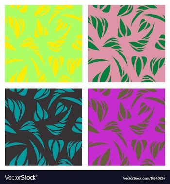 Assembly of patterns in striped style vector image