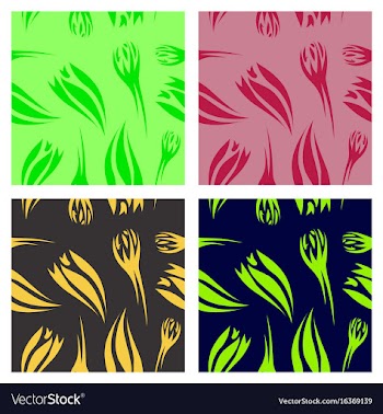 Assembly of patterns in striped style vector image
