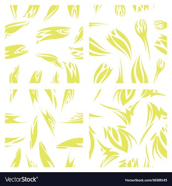 Assembly of patterns in striped style vector image
