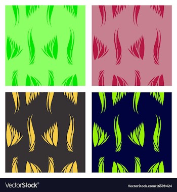 Assembly of patterns in striped style vector image