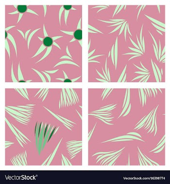 Assembly of patterns in striped style vector image