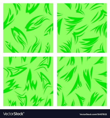 Assembly of patterns in striped style vector image