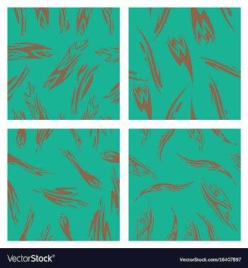 Assembly of patterns in striped style vector image