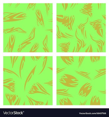 Assembly of patterns in striped style vector image