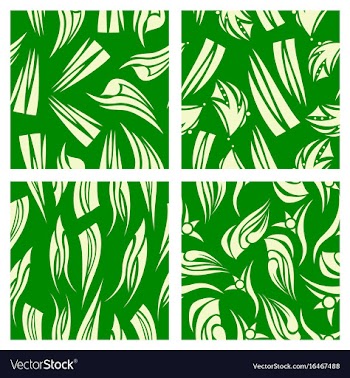 Assembly of patterns in striped style vector image