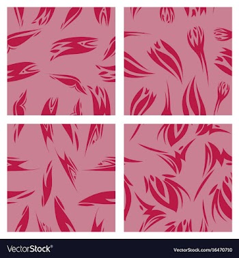 Assembly of patterns in striped style vector image