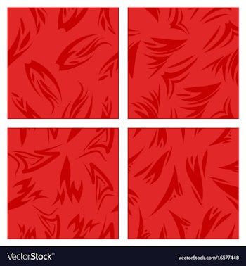 Assembly of patterns in striped style vector image