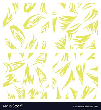 Assembly of patterns in striped style vector image