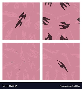 Assembly of patterns in striped style vector image