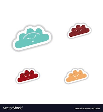 Assembly paper sticker of dumplings with beef vector image