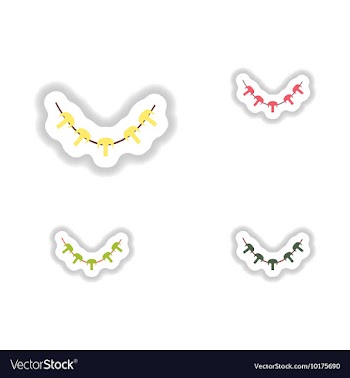 Assembly paper stickers on white grilled mushrooms vector image