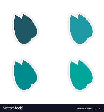 Assembly realistic sticker design on paper almonds vector image