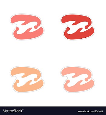 Assembly realistic sticker design on paper ancient vector image