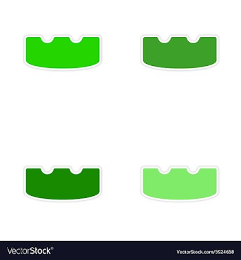 Assembly realistic sticker design on paper ashtray vector image