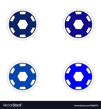 Assembly realistic sticker design on paper ball vector image