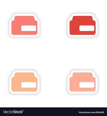 Assembly realistic sticker design on paper balm vector image