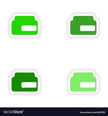Assembly realistic sticker design on paper balm vector image
