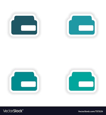 Assembly realistic sticker design on paper balm vector image