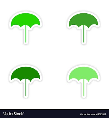 Assembly realistic sticker design on paper beach vector image
