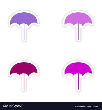 Assembly realistic sticker design on paper beach vector image