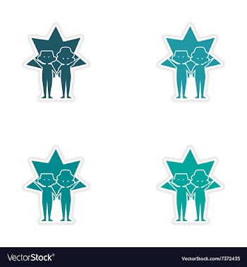 Assembly realistic sticker design on paper best vector image