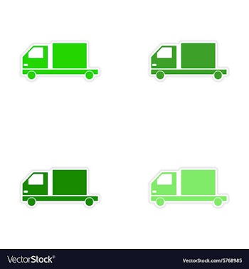Assembly realistic sticker design on paper car vector image