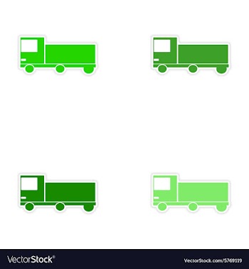 Assembly realistic sticker design on paper car vector image