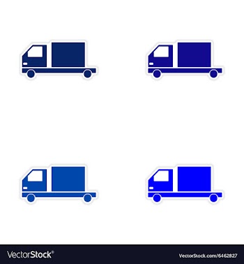 Assembly realistic sticker design on paper car vector image