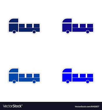 Assembly realistic sticker design on paper car vector image