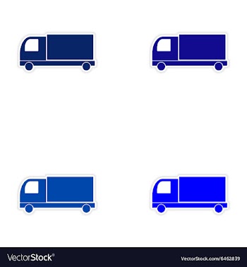 Assembly realistic sticker design on paper car vector image