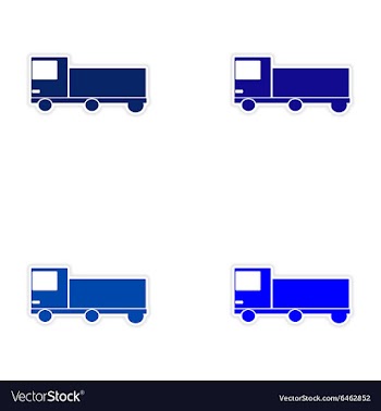 Assembly realistic sticker design on paper car vector image