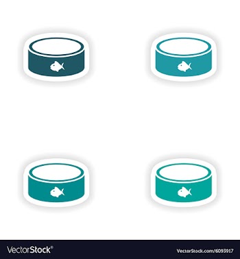 Assembly realistic sticker design on paper cat vector image