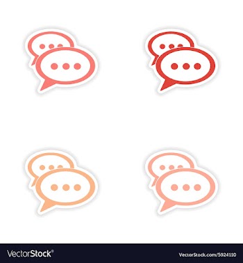 Assembly realistic sticker design on paper cloud vector image