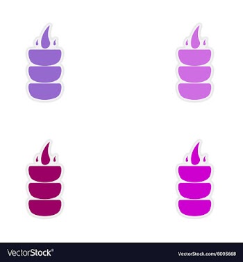 Assembly realistic sticker design on paper coals vector image
