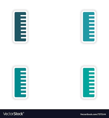 Assembly realistic sticker design on paper comb vector image