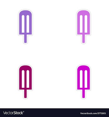 Assembly realistic sticker design on paper cream vector image