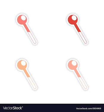 Assembly realistic sticker design on paper dental vector image