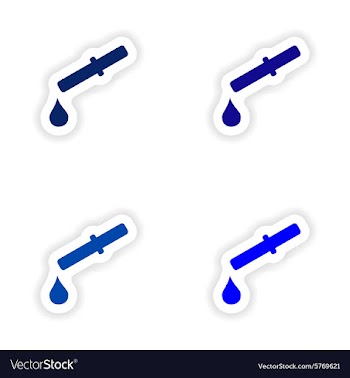Assembly realistic sticker design on paper drop vector image