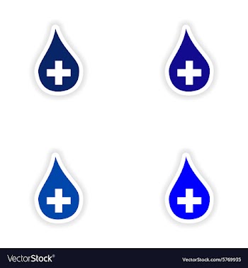 Assembly realistic sticker design on paper drops vector image