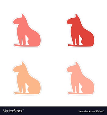 Assembly realistic sticker design on paper Egypt vector image