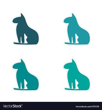 Assembly realistic sticker design on paper Egypt vector image