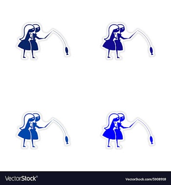 Assembly realistic sticker design on paper friend vector image