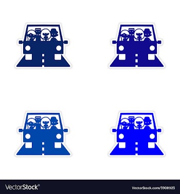 Assembly realistic sticker design on paper Friend vector image