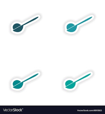 Assembly realistic sticker design on paper ice vector image