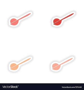 Assembly realistic sticker design on paper ice vector image