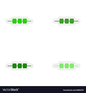 Assembly realistic sticker design on paper kebab vector image