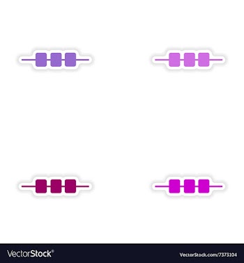 Assembly realistic sticker design on paper kebab vector image