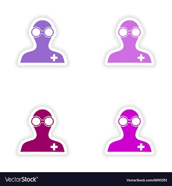 Assembly realistic sticker design on paper lab vector image