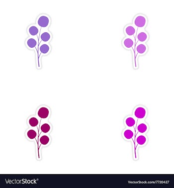 Assembly realistic sticker design on paper leaves vector image